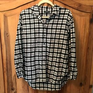 MADEWELL BLACK & WHITE FLANNEL